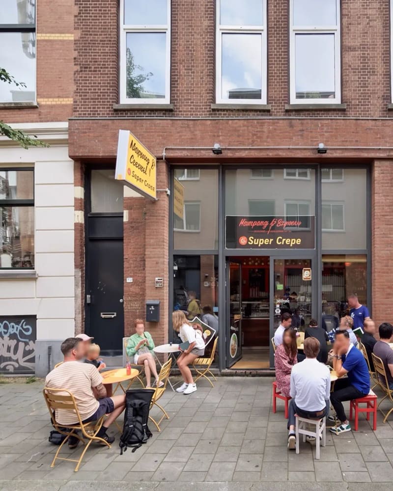 Van Loods naar Horeca, Gouvernestraat Rotterdam: nieuwe aluminium vliesgevel met terras